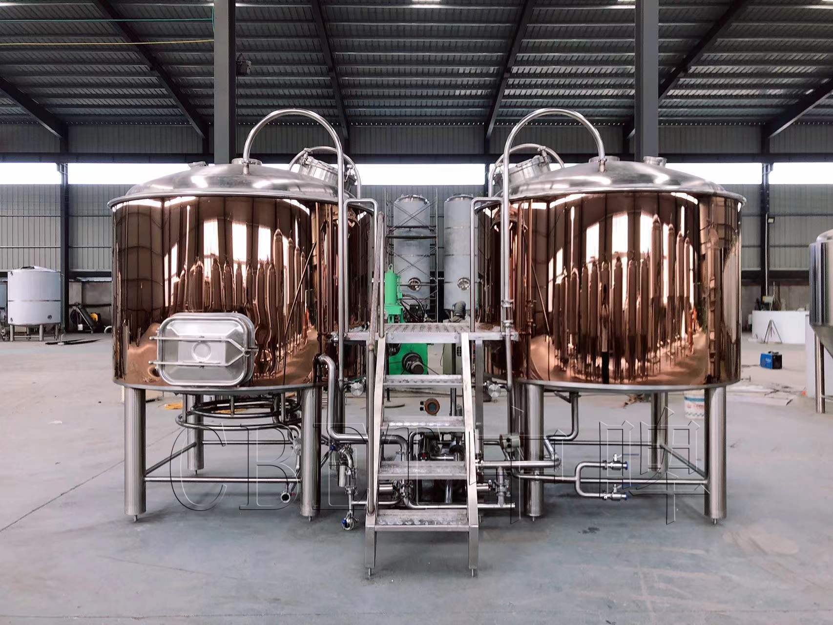 Copper Colored 2000L 20HL Beer Brewery Equipment Project in Euro