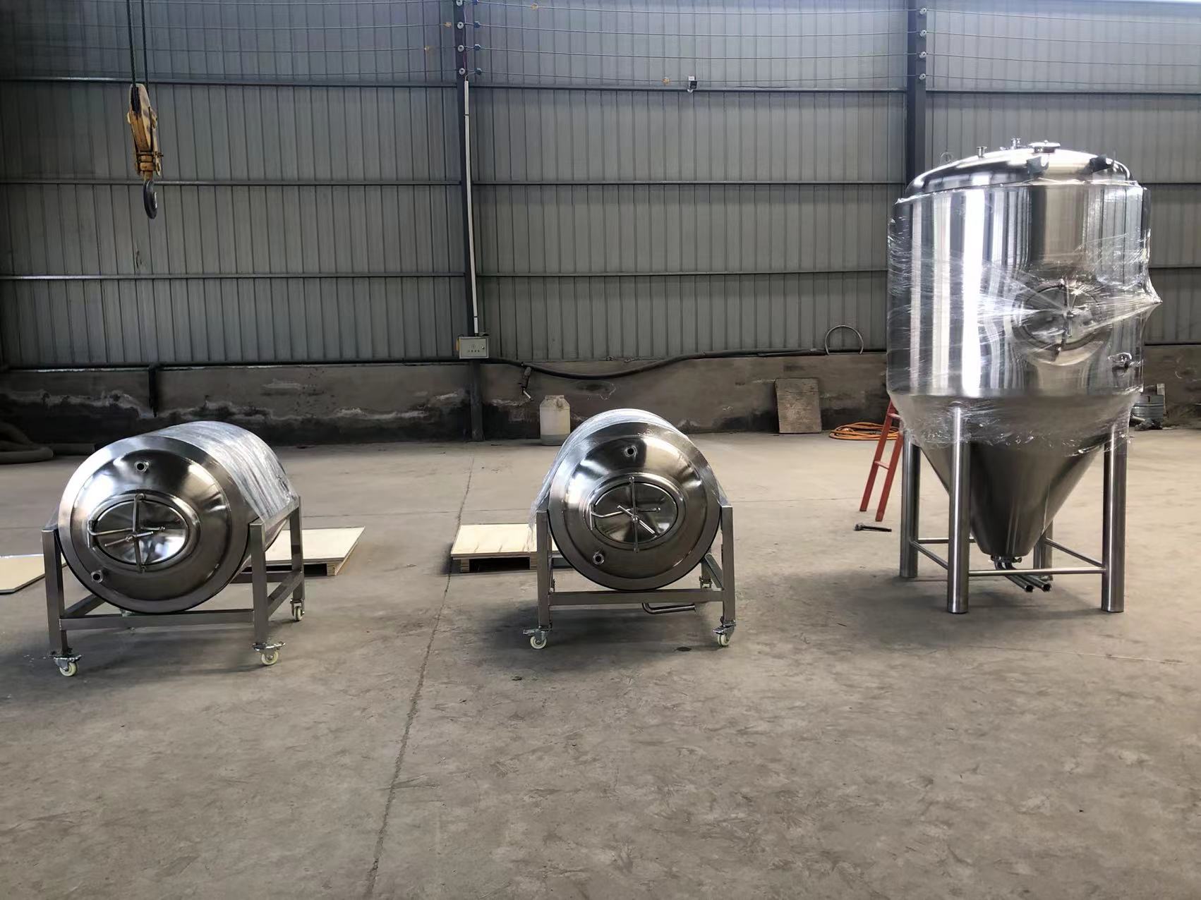 250L 1000L Bright Beer Tank and Fermentation tank shipping to Italy
