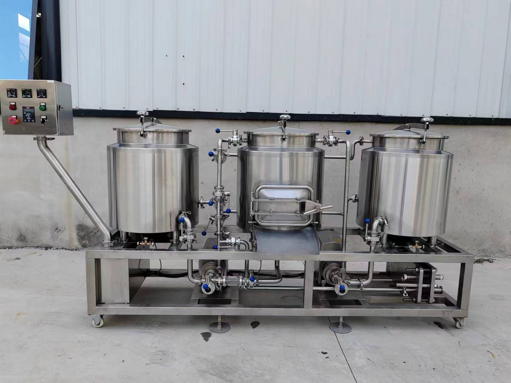 50L Three Vessel Brewhouse For Australia Brewery