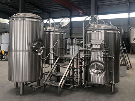 500L Combination Three Vessel Brewhouse For Czech Republic